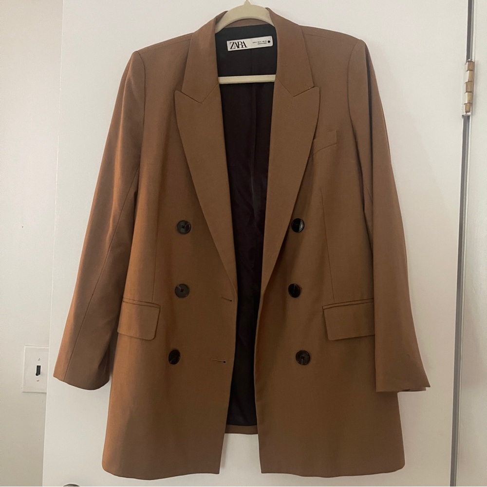 ZARA Blazer Tan Size M